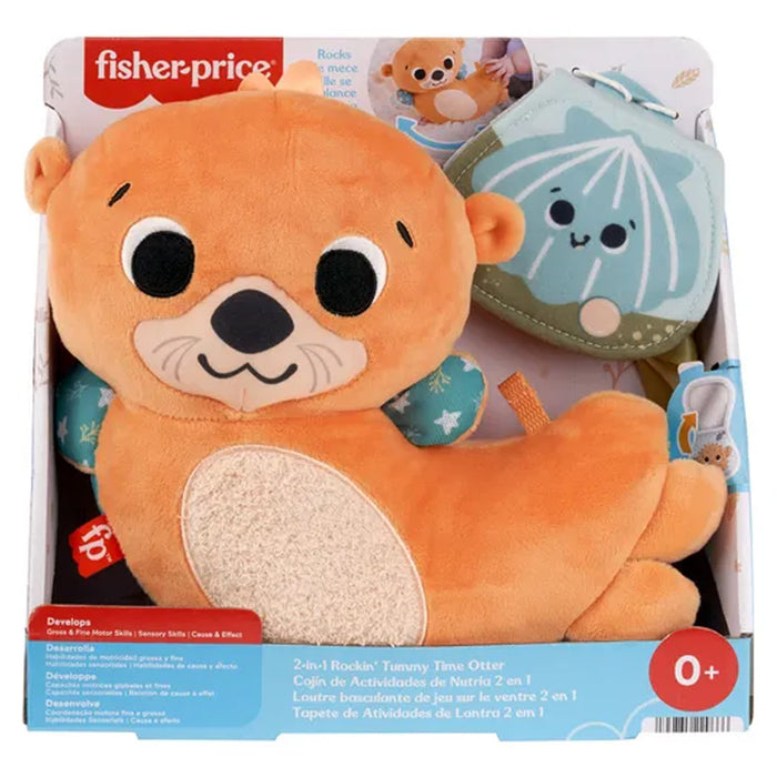 Fisher-Price 2-in-1 Rockin’ Tummy Time Otter Soft Toy