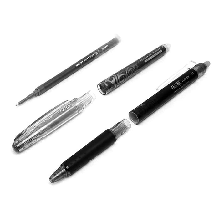 Pilot FriXion Point & Point Clicker F 0.5mm Synergy Tip Black Refills (3 Pack)