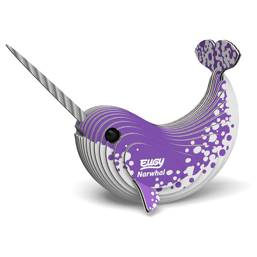 EUGY Narwhal 3D Cardboard Model Kit