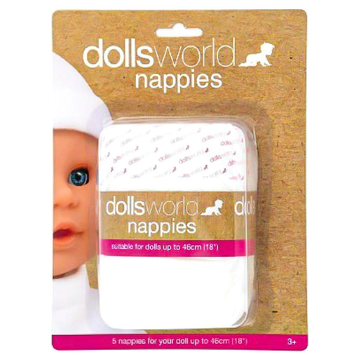 Dolls World Nappies (5 Pack)