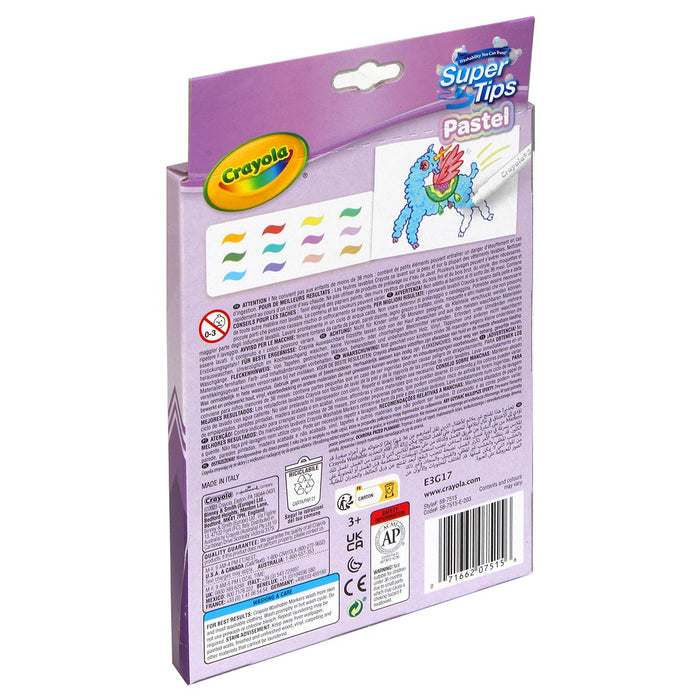 Crayola Super-Tips Pastel Markers (12 Pack)