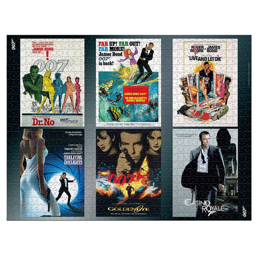 007 All 6 Bonds 1000 Piece Jigsaw Puzzle