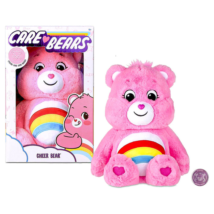 Basic Fun Care Bears Cheer Bear 14 inch Medium Plush