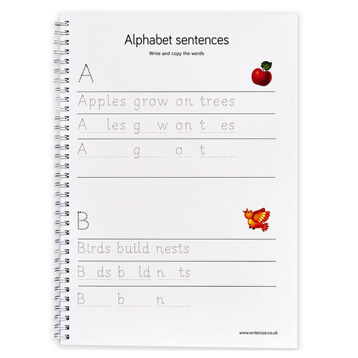 Write Size Alphabet and Handwriting Practice Pad Book 3