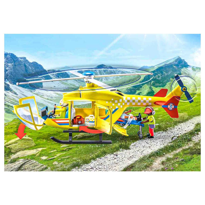  Playmobil Emergency Medical Helicopter Playset : Toys
