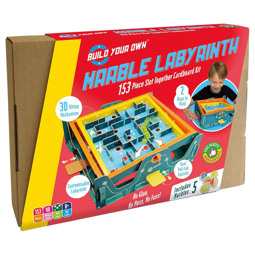  Build Your Own Marble Labyrinth Slot Together Cardboard Kit