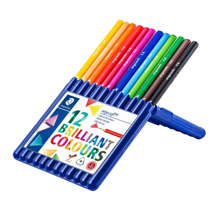 Staedtler Ergo Soft Pencils 12 Brilliant Colours