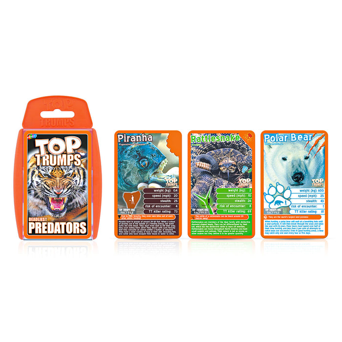 Deadliest Predators Top Trumps Classics Card Game