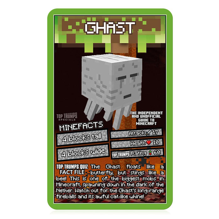 The Independent and Unofficial Guide to Minecraft Top Trumps Specials Card Game