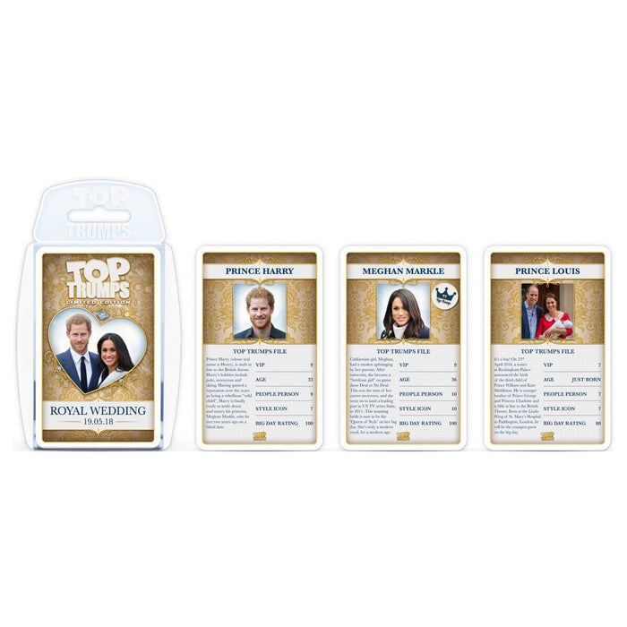 Royal Wedding Harry & Meghan Top Trumps Card Game