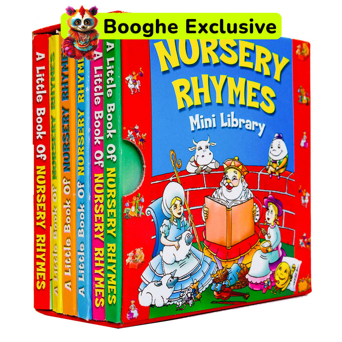 Nursery Rhymes Mini Library Board Books (Set of 6)