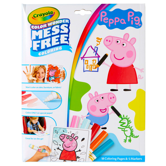 Crayola Color Wonder Mess Free Colouring Pack Peppa Pig