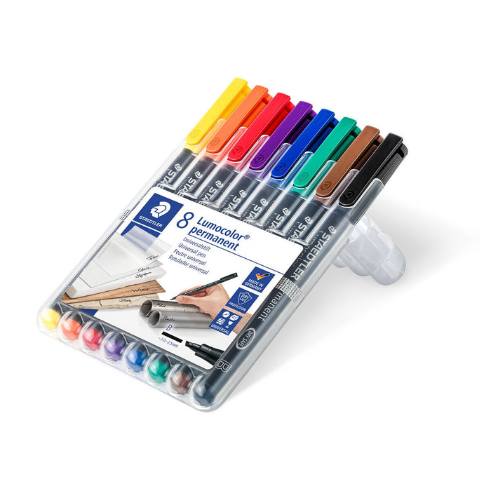 Staedtler Lumocolor Permanent Universal Broad Line Pens Pack of 8