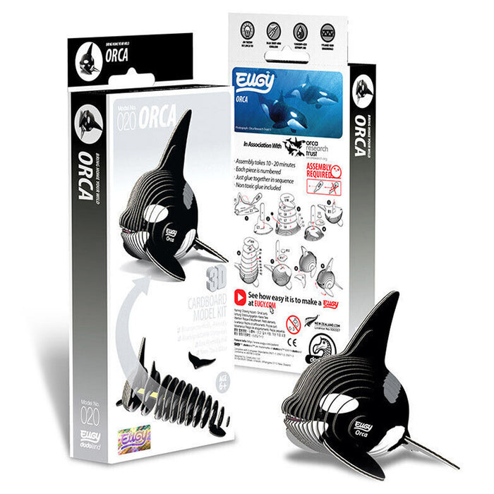 EUGY Orca 3D Cardboard Model Kit