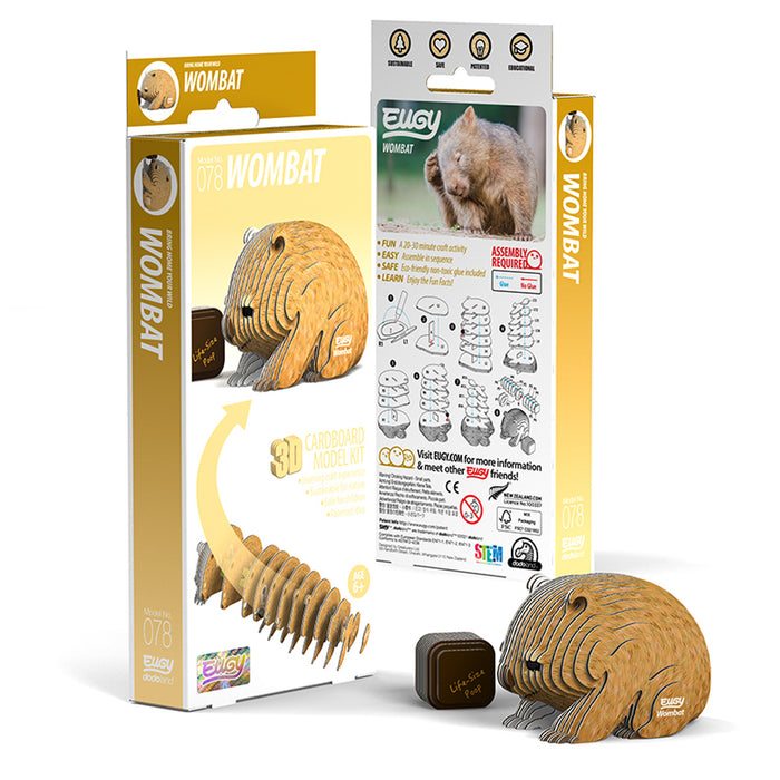 EUGY Wombat 3D Cardboard Model Kit