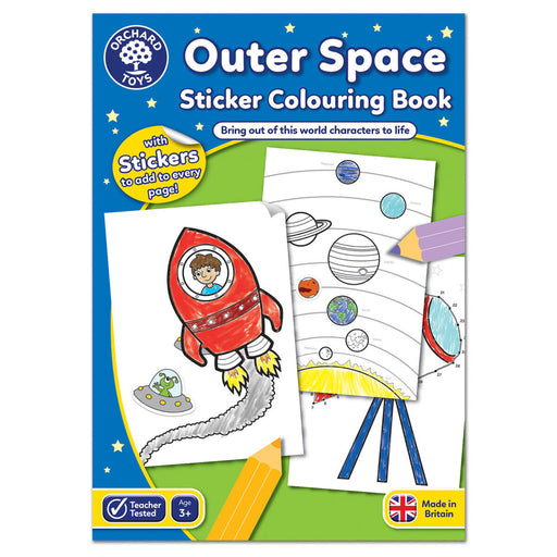 Orchard Toys Outer Space Sticker Colouring Book