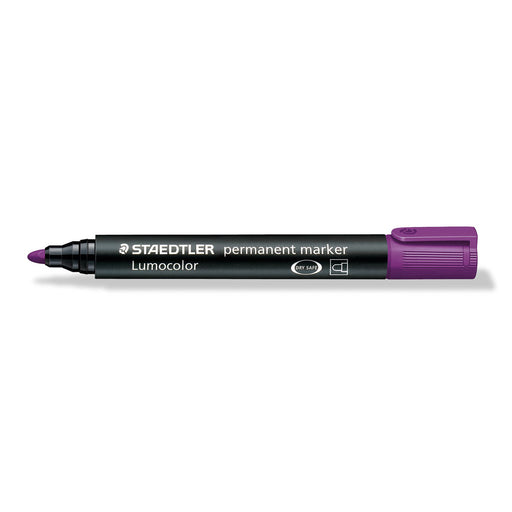 Staedtler Lumocolor Permanent Purple Bullet Tip Marke