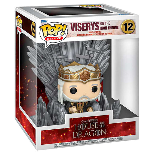 Funko Pop! Deluxe: House of the Dragon: Viserys on the Iron Throne Vinyl Figure #12