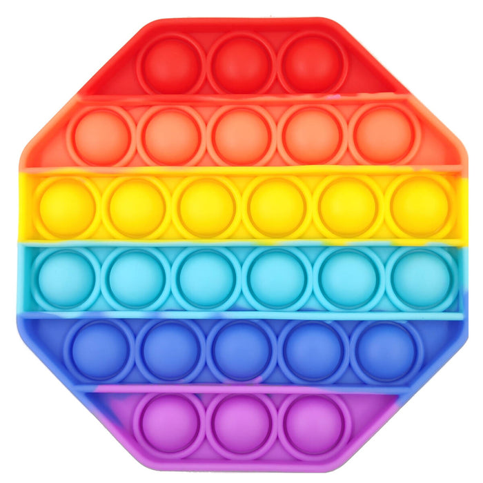 Poppits Rainbow Octagon Fidget Toy