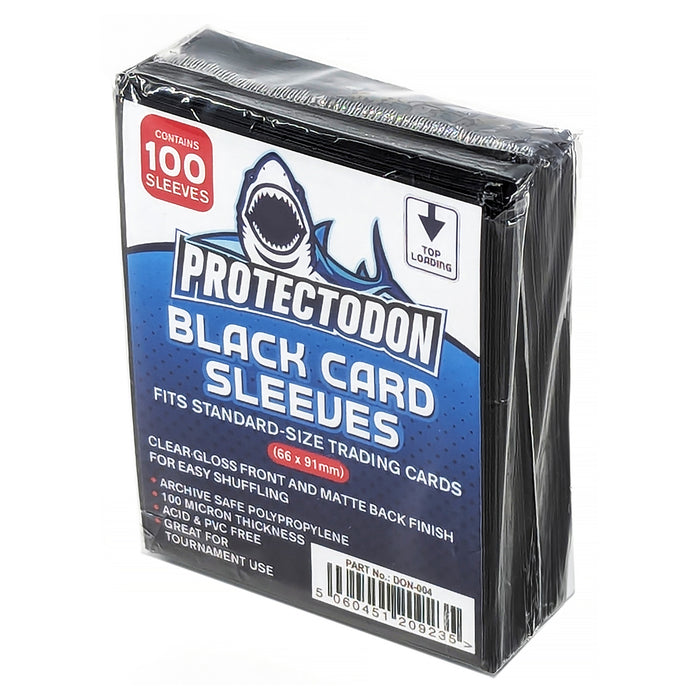 Black Trading Card Sleeves Protectodon (100 Pack)