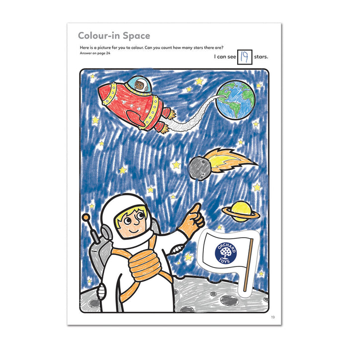 Outer Space Sticker Colouring Book