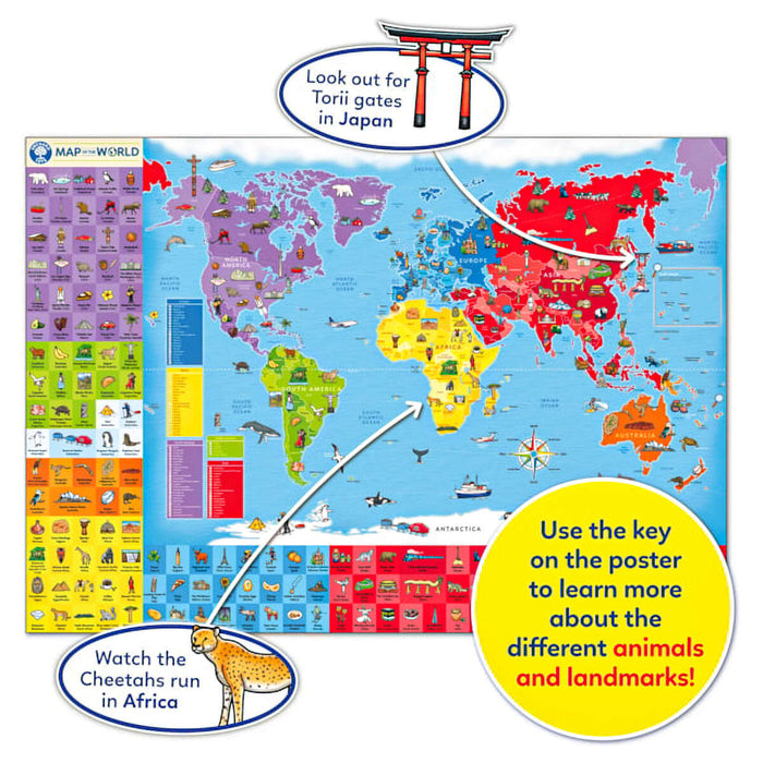 Orchard Toys Map of the World Jigsaw Puzzle & Giant Poster