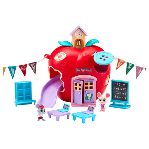 Mouse in the House Red Apple Schoolhouse Playset