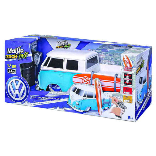 Maisto Type 2 Volkswagen Pickup with Surfboard 2.4Ghz Radio Controlled 1:16 Car