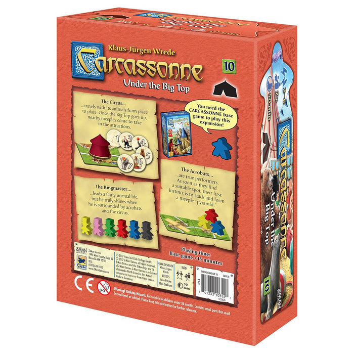 Carcassonne: Under the Big Top Expansion 10 Game