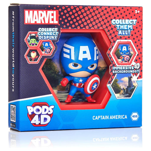 PODS 4D Marvel Captain America Figure