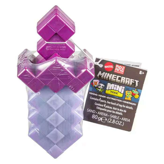 Minecraft Mini Mode Mining Action Figure Enchanted Sword Set 