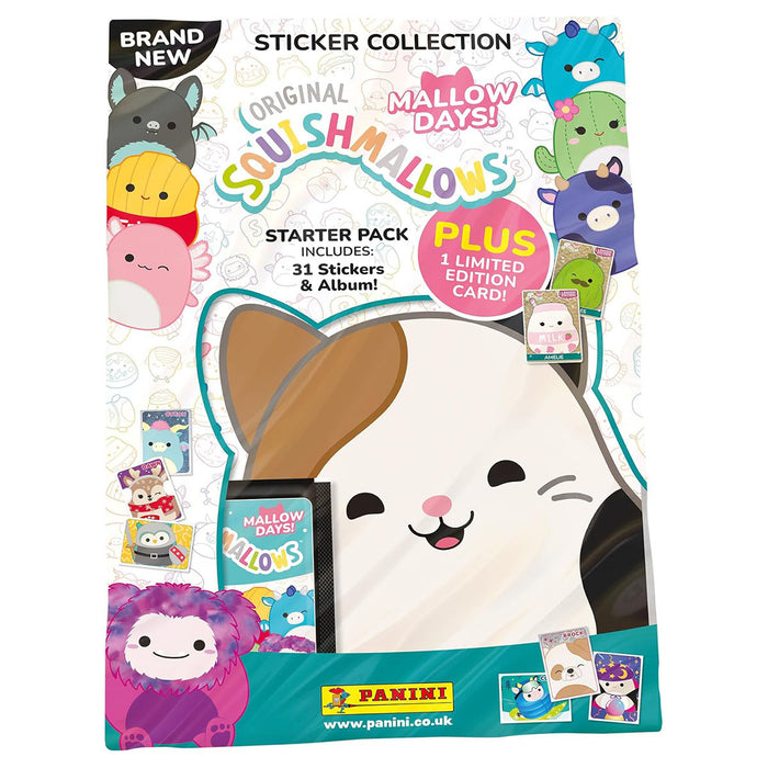 Panini Squishmallows: Mallow Days! Sticker Collection Starter Pack