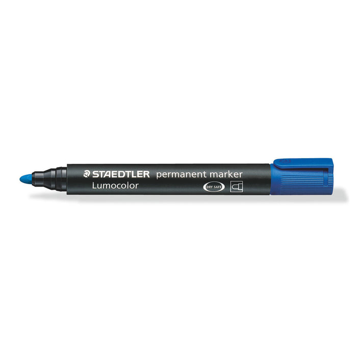 Staedtler Lumocolor Permanent Blue Bullet Tip Marker