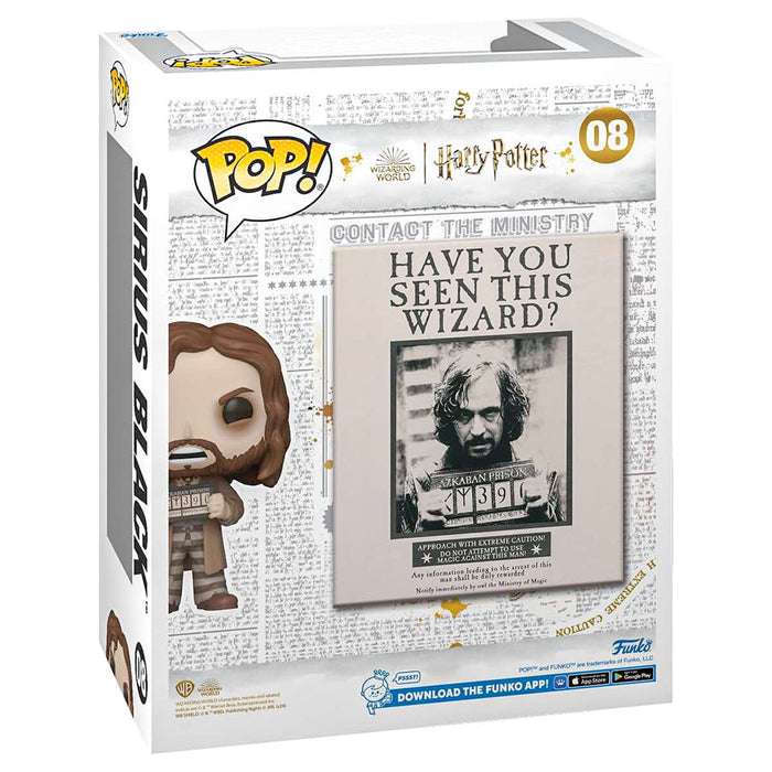 Funko Pop! Harry Potter: Prisoner of Azkaban Wanted Poster Sirius Black Vinyl Collectible #08