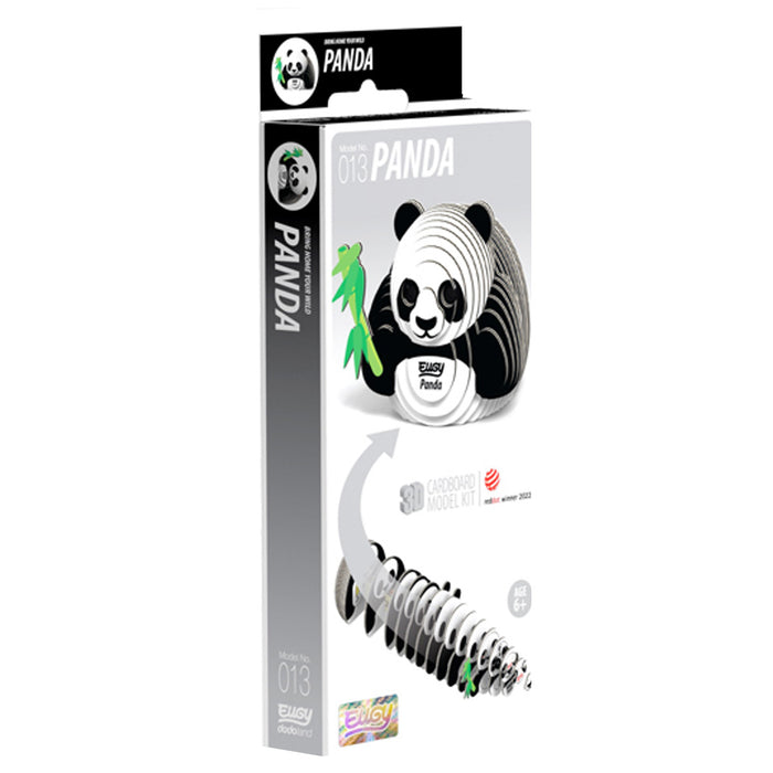 EUGY Panda 3D Cardboard Model Kit