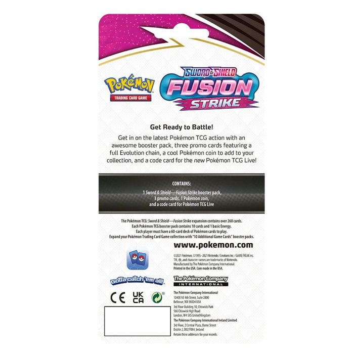 Pokémon TCG: Sword & Shield 8 Fusion Strike Premium Checklane Booster Pack (styles vary)