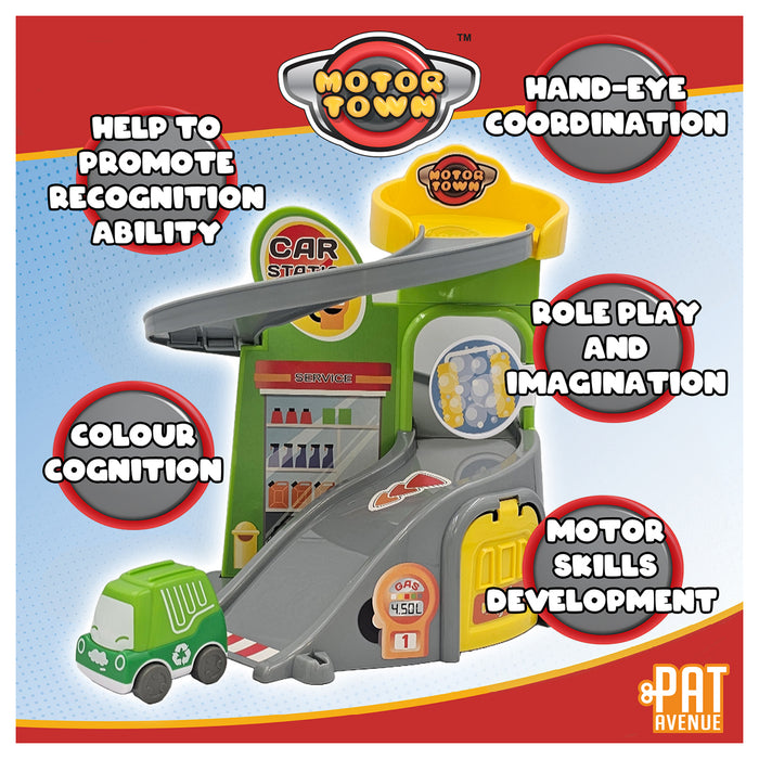 Motor Town Car Station Playset