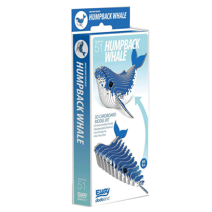 EUGY Humpback Whale 3D Cardboard Model Kit