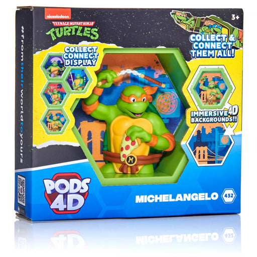 PODS 4D Teenage Mutant Turtles Michelangelo Figure