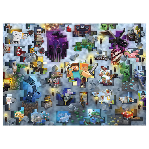 Ravensburger Challenge Minecraft Mobs 1000 Piece Jigsaw Puzzle