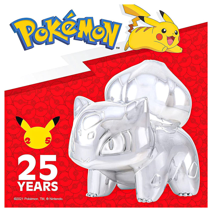 Pokémon 25 Years Silver Bulbasaur 3 Inch Figure