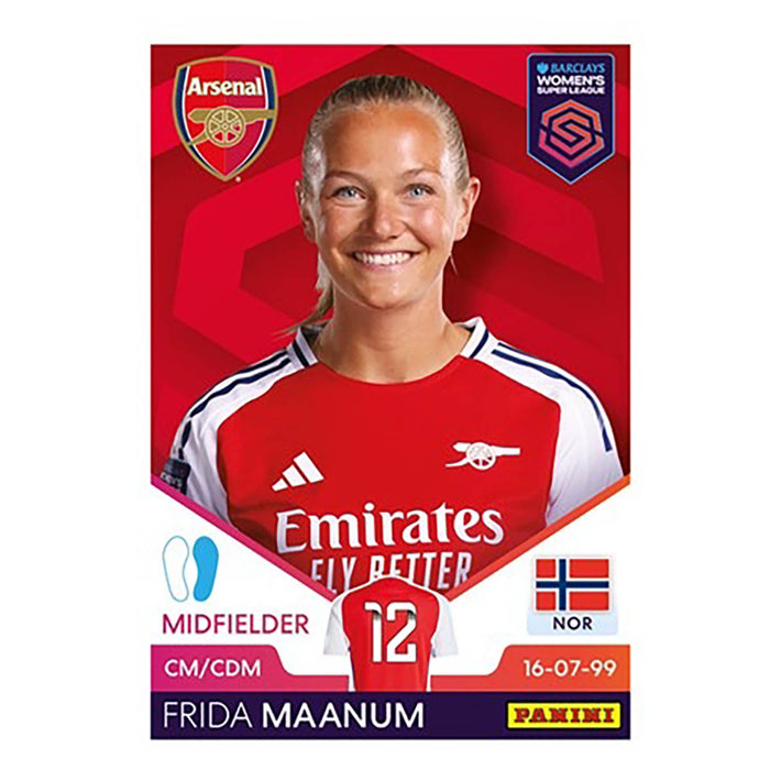 Panini Barclays Women's Super League 2024/25 Official Sticker Collection Pack