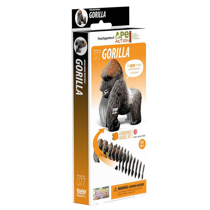 EUGY Gorilla 3D Cardboard Model Kit