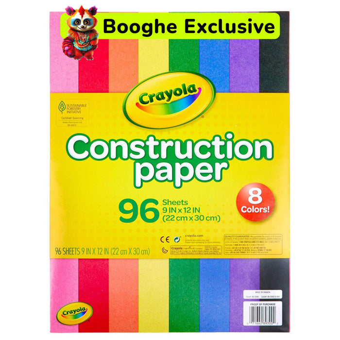  Crayola Construction Paper 96 Sheets