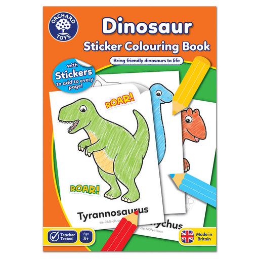 Orchard Toys Dinosaur Sticker Colouring Book