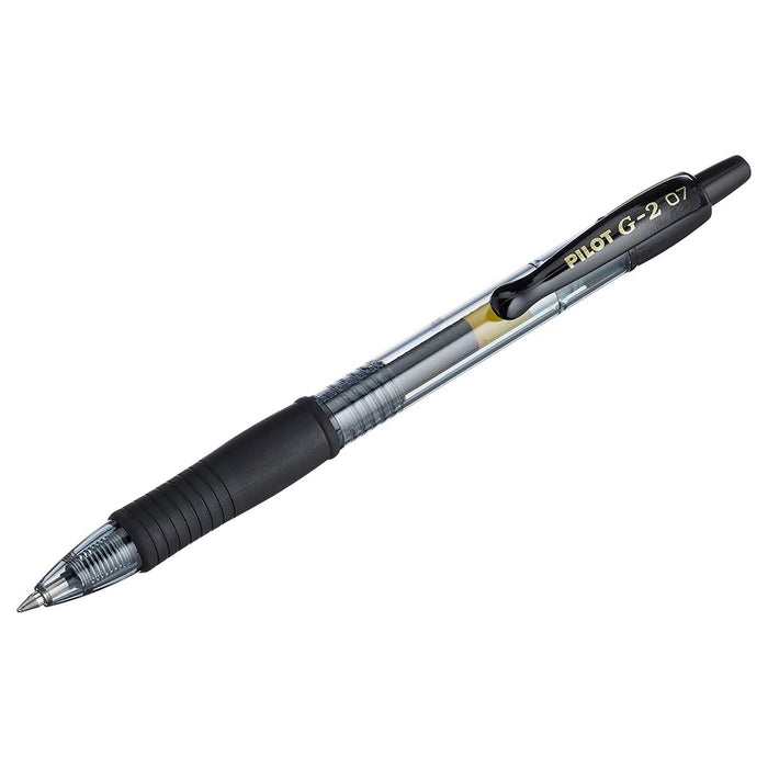 Pilot G2-07 Refillable Roller Ball Black Pen (3 Pack)