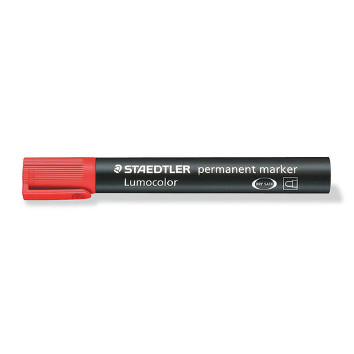 Staedtler Lumocolor Permanent Red Bullet Tip Marker 