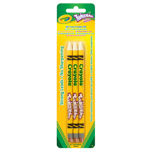 Crayola Twistables 2HB Pencils Pack of 3