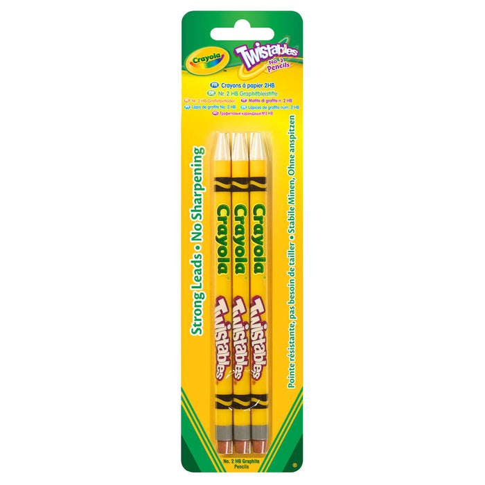 Crayola Twistables 2HB Pencils Pack of 3