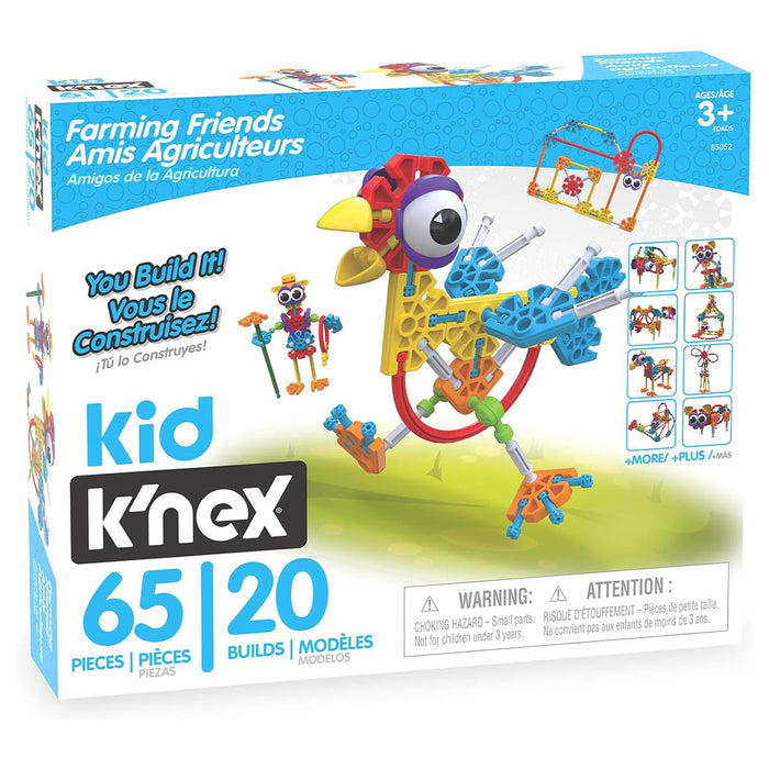 Kid K'nex Farming Friends 65 Piece Building Set